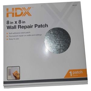 Lot of 5 -HDX 8 in. x 8 in. Drywall Wall Repair Patch -Free Shipping